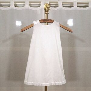 Vintage 90s Toddler White Lace Cotton Blend Summer Dress